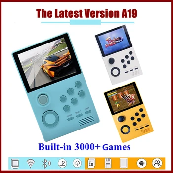 

A19 Pandora's Box Android Supretro Handheld Retro Game Console IPS Sn Built-In 3000+Games 30 3D Games White