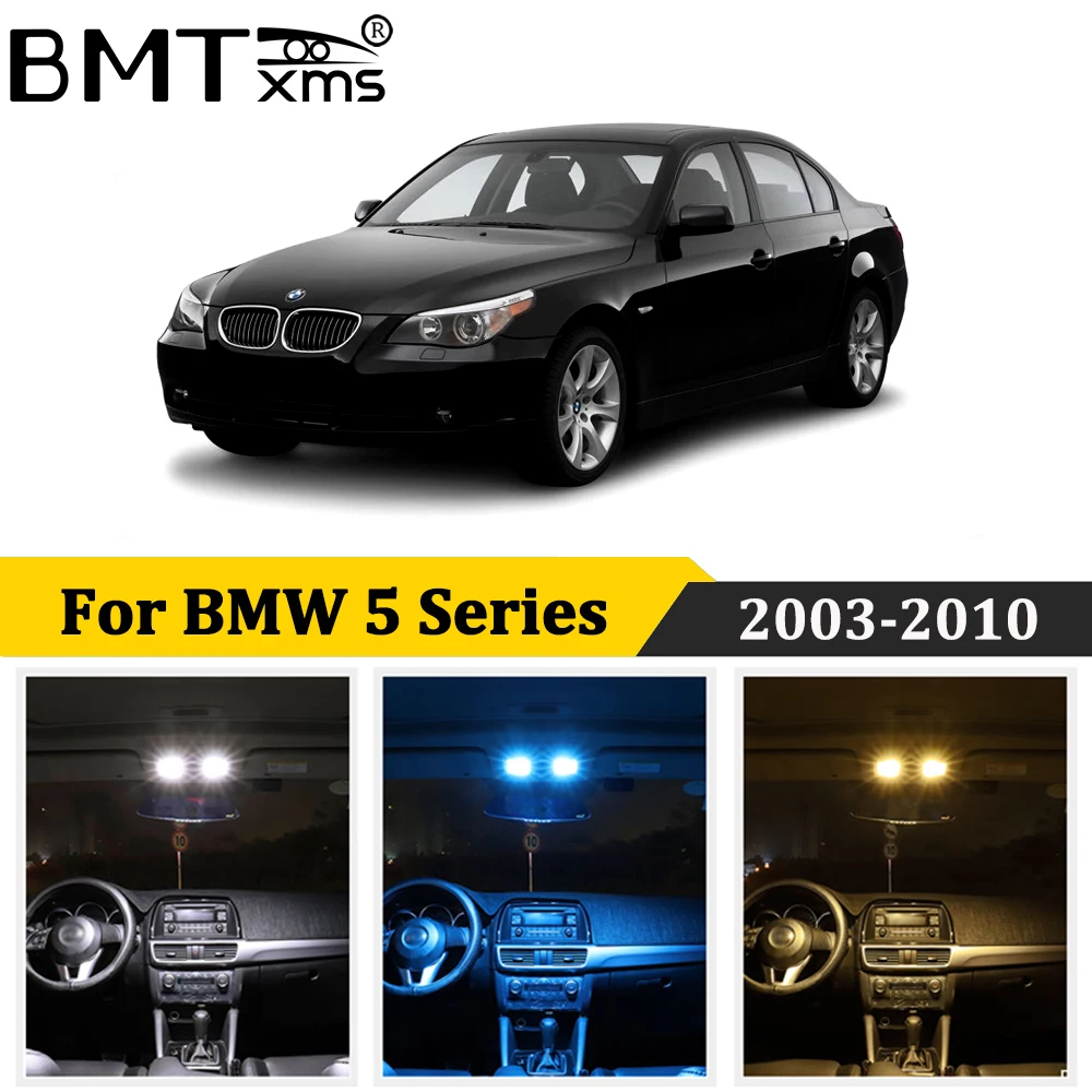 BMTxms 19 шт. осветительная ламсветильник для BMW E60 E61 M5 520i 523i 530i xDrive 520d 525d 535d 530d Saloon Touring