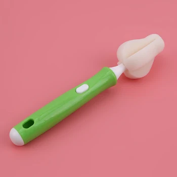 

Hot Sale 1 Set New 360 Degree Rotating Easy Sponge Baby Nipple Brush Babies Teat Cleaning Feeding Bottle Brushes