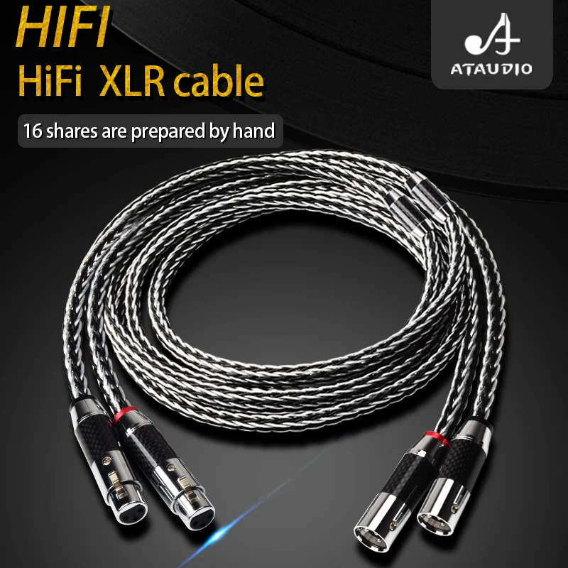 ATAUDIO новый Hi-End XLR аудио кабель штекер-гнездо xlr штекер сплиттер сбалансированный