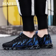 Новинка, мужские кроссовки для бега, спорта, высокого качества, на шнуровке, дышащие мужские кроссовки