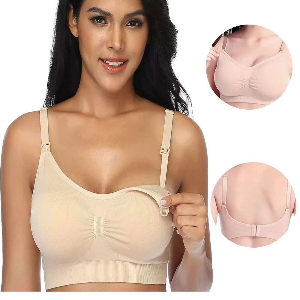 

Nursing Maternity Maternal Bra Breastfeeding Pregnant Women Pregnancy Push up Breast underwear Clothing Dropshiping