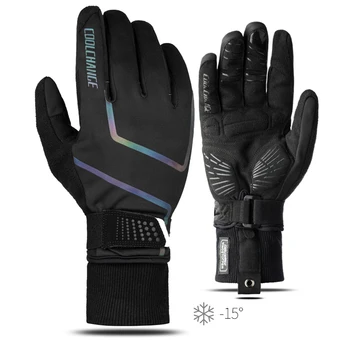 

Coolchange Unisex Thermal Warm 1 Pair Gloves Touch Screen Full Finger Road MTB