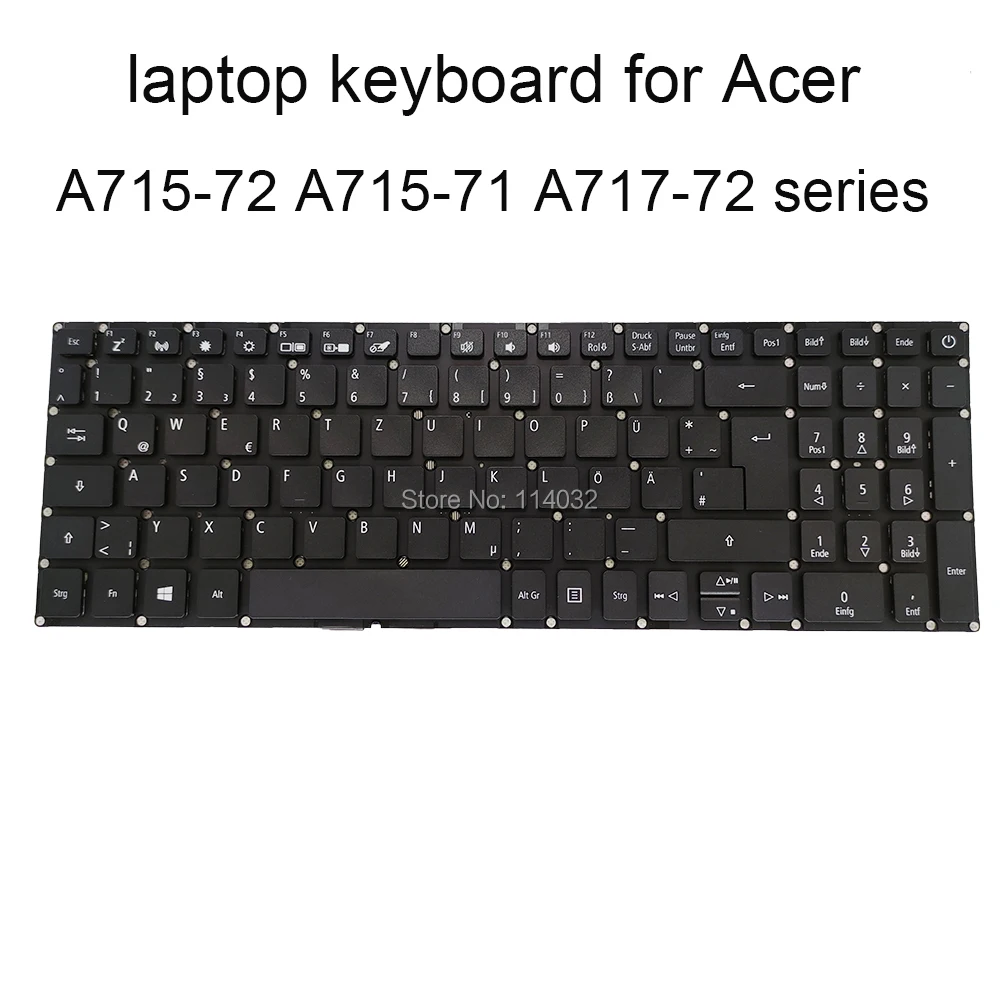 Teclados de repuesto A715 72 71 para Acer Aspire, 7 A715 72G GR, alemán,  negro, notebook, LV5T, A80B, NKI151708B, original, nuevo|Teclados de  repuesto| - AliExpress