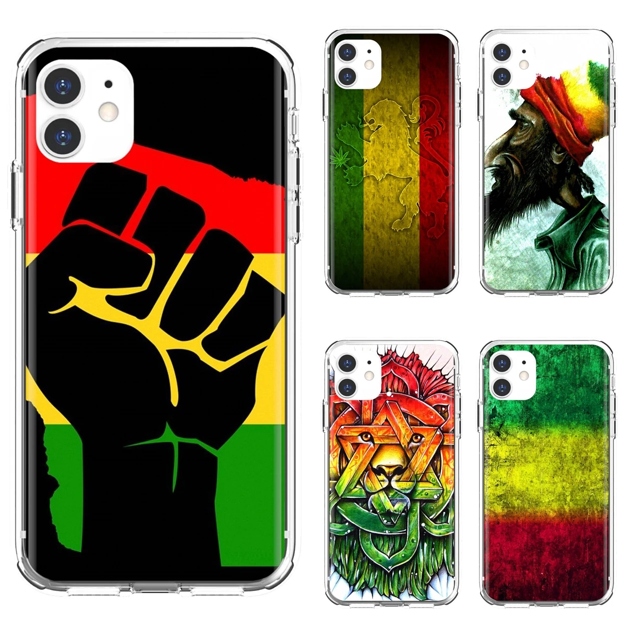 Reggae-Red-Gold-Green-Jamaican-music Soft Cover Bag For Huawei P30 P40 P20 P7 P8 P9 P10 Lite Plus Pro 2015 2016 2017 Mini | Мобильные