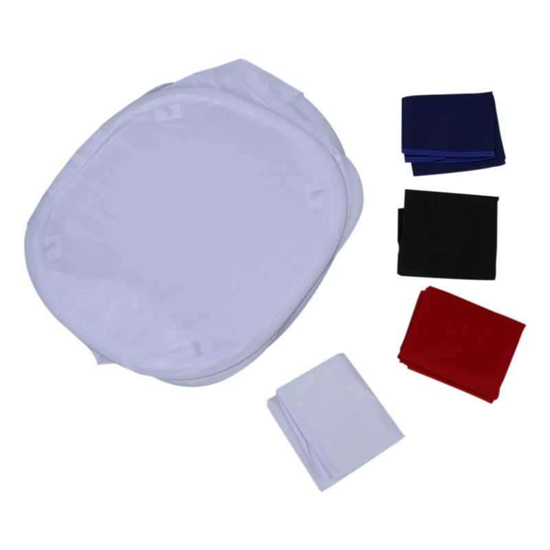 

New 16"/40x40cm Photo Studio Shooting Light Box Tent Soft +4Color Backdrops