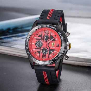 

FERRARI WORLD Luxury Brand quartz women Watches Quartz Watch Stainless Steel Strap wristwatch classic business dress men 7536