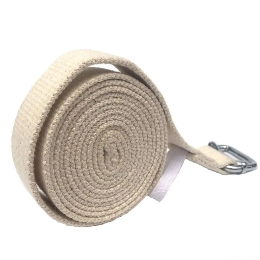 Yoga Strap Cotton Yoga Strap Belt D-Ring Buckle Gym Bodybuilding Exercise Fitness Resistance Band Yoga Pilates Crossfit Accessories