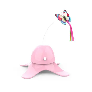 

Interactive Cat Toys for Indoor Cats with 360° Auto Rotating Feather & Ringing