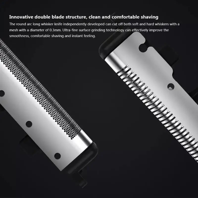 Xiaomi Mijia электрическая бритва 2 лезвия бритва USB перезаряжаемая умная мини моющееся бритье триммер для бороды мужские дорожные