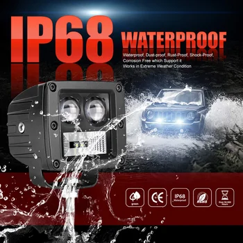

A-Pillar Work Light Spot Work LED Lamp 20W Brightness 3-Inch Fog Light