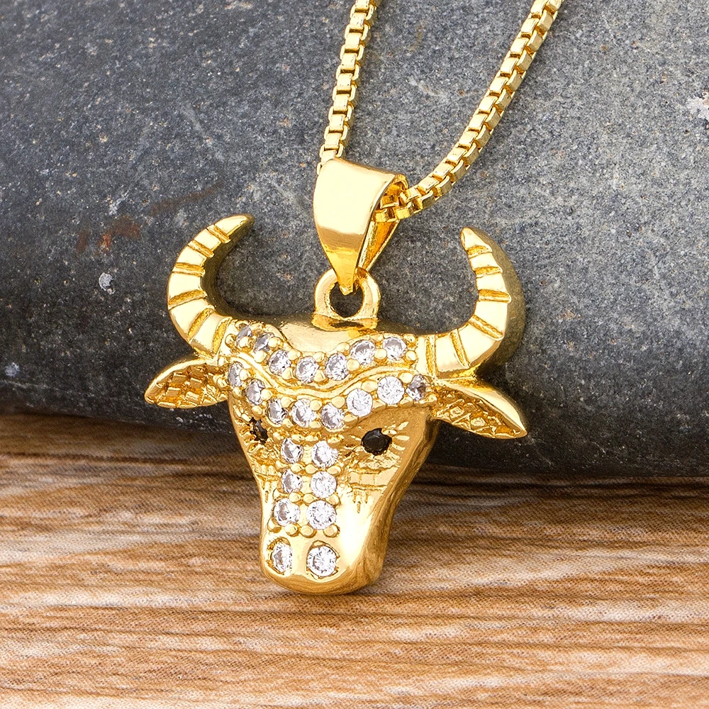 Gold cow pendant Clearance