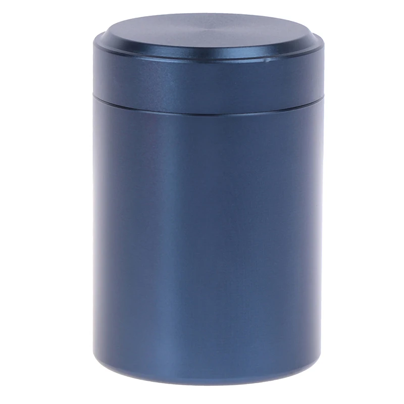 1 шт. 65*45 мм металлические алюминиевые запечатанные банки портативный дорожный чай герметичный запах Прочный Контейнер хранение банка - Цвет: Navy