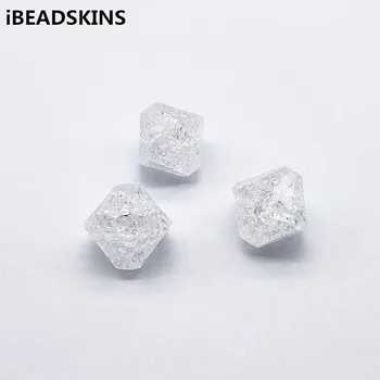 

New arrival! 20x21mm140pcs Clear Crack Abacus shape Beads for Jewelry Necklace accessories Earrings parts,hand Made Jewelry DIY