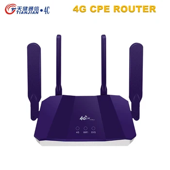 

TIANJIE Waterproof Outdoor 4G CPE Router 150Mbps CAT4 LTE Routers 3G/4G SIM Card WiFi Router for IP Camera/Outside WiFi Coverage
