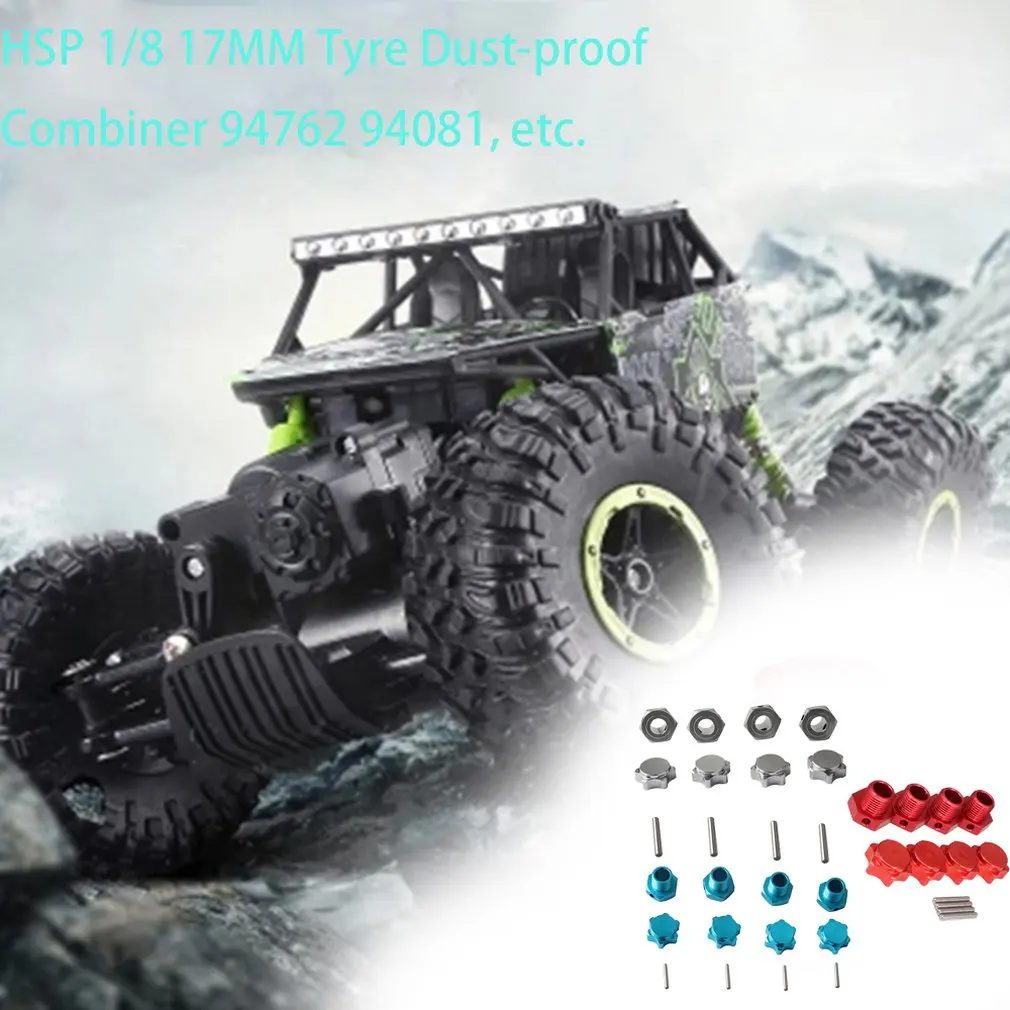 Шестигранная Ступица колеса M17 17 мм, M23 23 мм Удлинительный адаптер 12 мм крышка Анти-пыль x 4 более длинный комбинировщик муфта для 1/8 RC модели автомобилей запчасти HSP