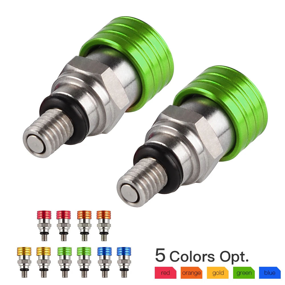 Клапан сброса воздуха вилки M5x0.8 для Kawasaki KX65 KX85 KX125 KX250 KX500 KX250F KX450F KDX200 KDX250 KLX300 KLX400R