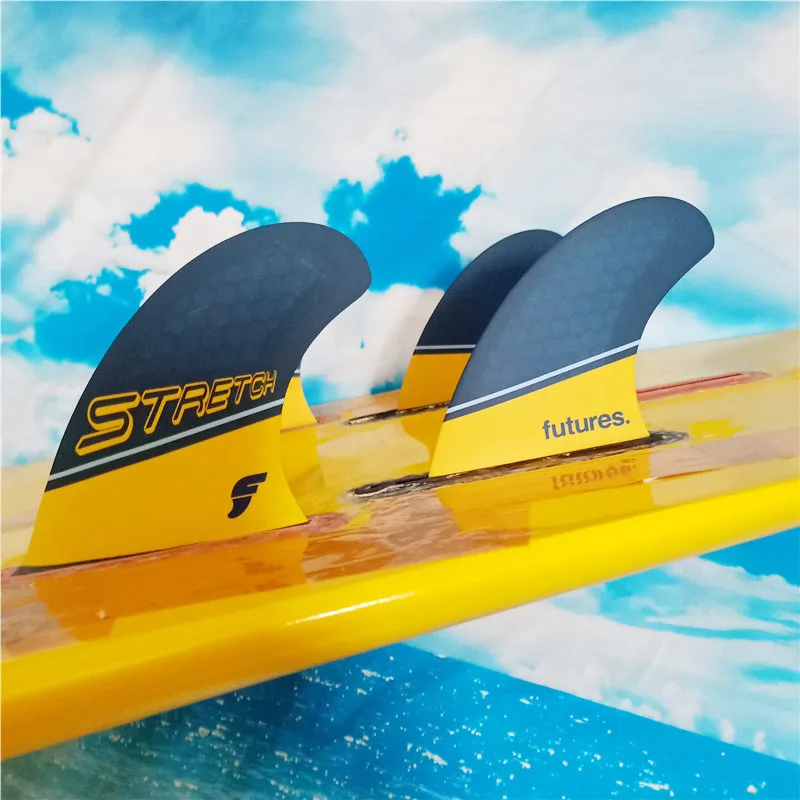 Плавник для серфинга, Future Quad плавник синий желтый-плавник для серфинга Фондовая зазор-распродажа сёрфинг 4 шт./компл. плавники доски для серфинга
