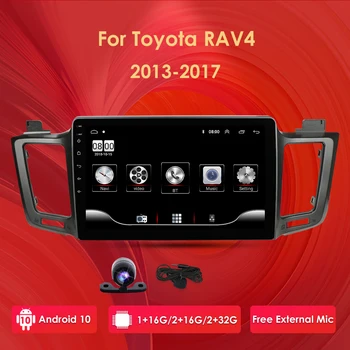 

10.1" Ossuret Android 10 Car radio GPS Navigation for Toyota RAV4 2013 2014 2015 2016 2017 USB DAB DTV OBD2 SWC FM CAM-IN BT PC