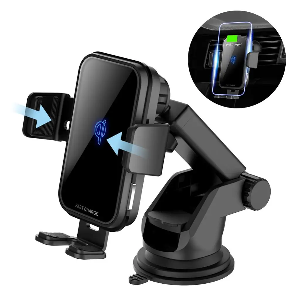 10 Вт QI Беспроводное Автомобильное зарядное устройство для Iphone 11 Samsung S9 Быстрая
