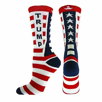 

Men Stocking Trump MAGA General Election Stars Striped Socks Casual Unisex Funny Stocking