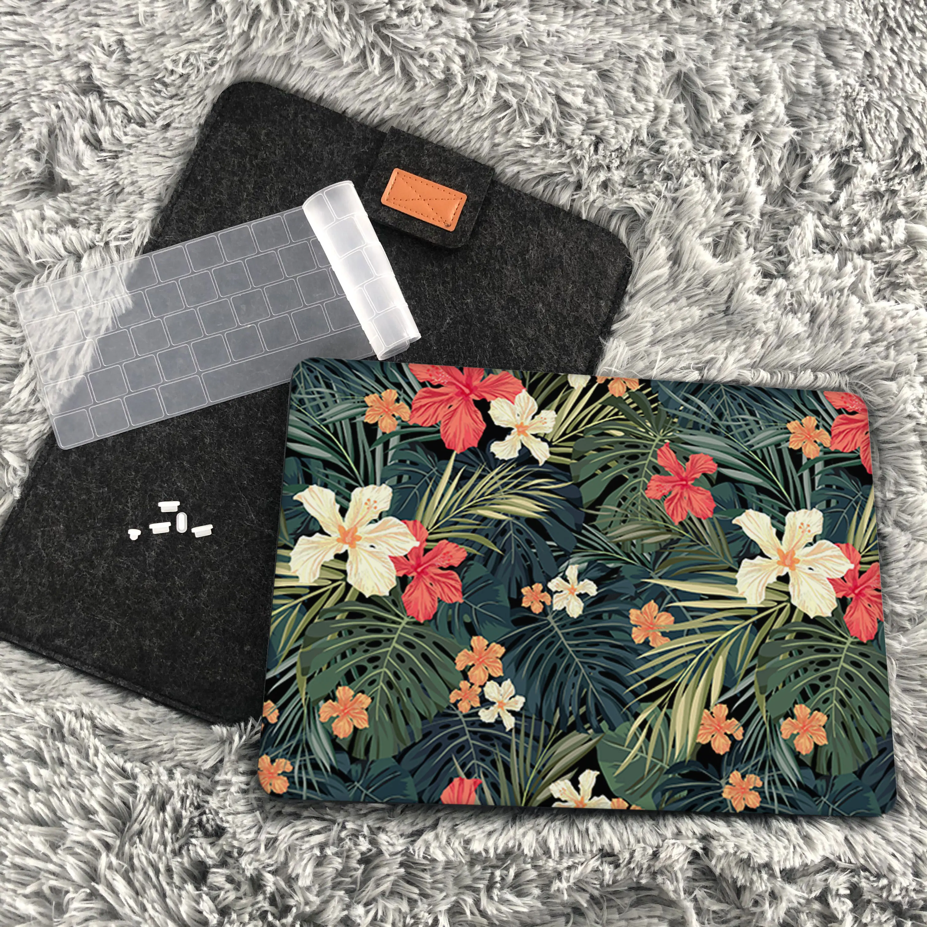 Mtt Laptop Case para Macbook Pro 13 14 15 16 com Touch Bar id Plantas Tropicais Capa para Macbook Air m1 m2 13 13.6 Inch Funda - Imagem 2
