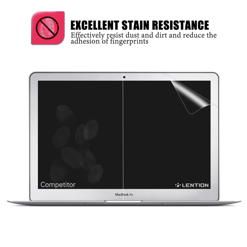 Антибликовая Защитная пленка Lention для ноутбука Mac Macbook 12 A1534 прозрачная защитная
