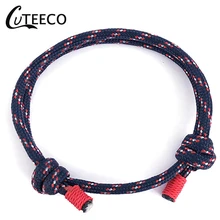 CUTEECO Новое поступление высококачественный плетеный трос Многослойные браслеты для выживания мужские модные минималистичные мужские нейлоновые браслеты