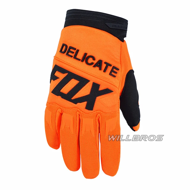 Moto Cross Delicate Fox Dirtpaw Racing Gloves Cycling Mountain Bicycle Offroad Guantes Men Motocross Woman Unisex Luvas Orange