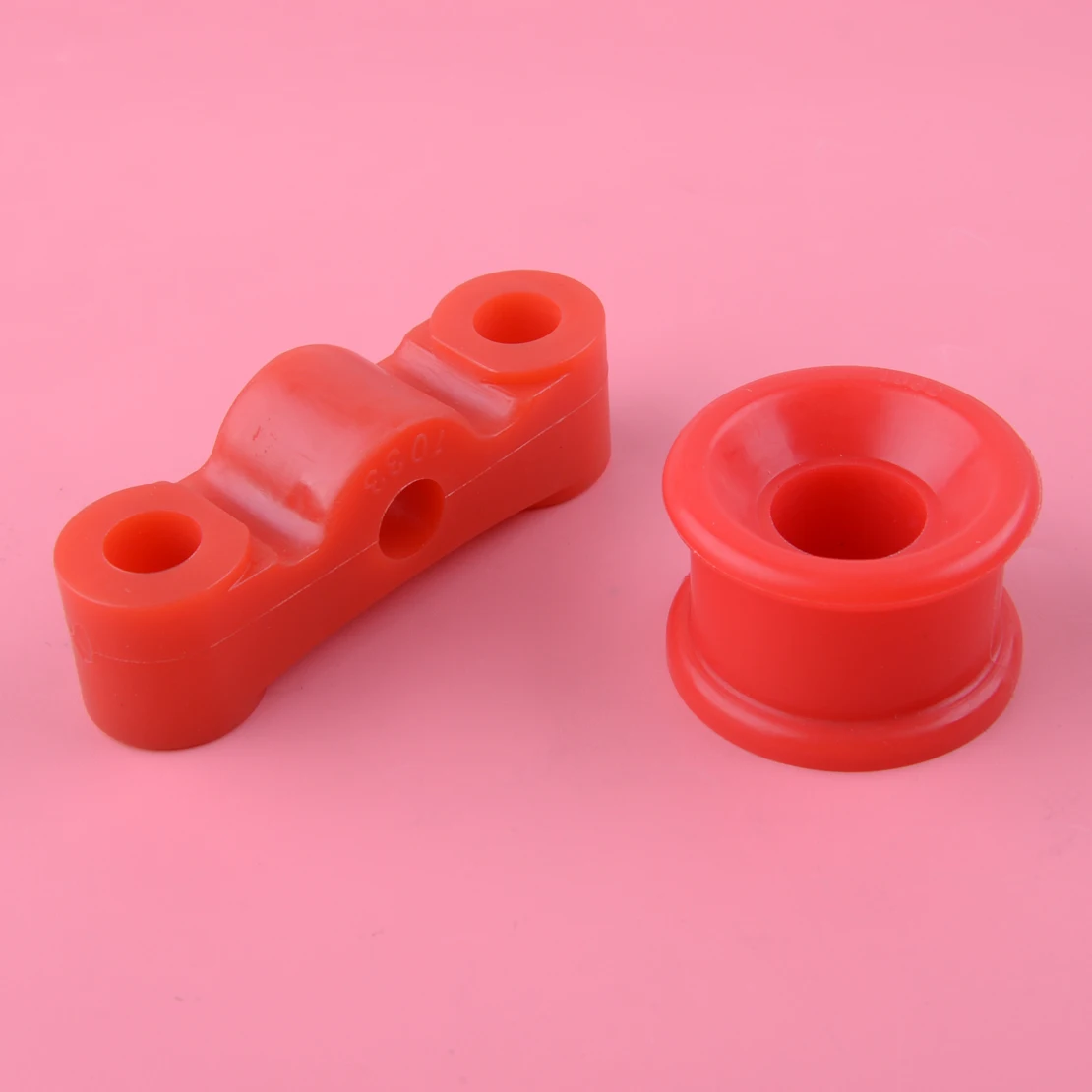 

DWCX 2pcs Red Car Manual Transmission Shifter Linkage Bushing Polyurethane Kit Fit For Acura Integra Honda Civic B16 B18