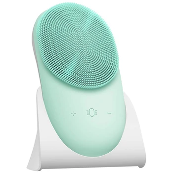 

3 in 1 Sonic Facial Cleansing Brush, USB Rechargeable Face Scrubber Brush for Deep Cleansing, Exfoliating