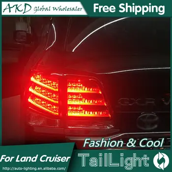 

AKD Car Styling for Toyota Land Cruiser Tail Lights 2012 Land Cruiser LED Tail Light Rear Lamp DRL+Brake+Park+Signal