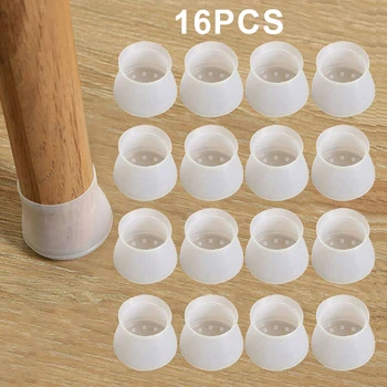

6Pcs Table Chair Leg Mat Silicone Table Chair Leg Caps Foot Anti-slip Prevent Scratches Feet Protector Pads Table Chair Mat