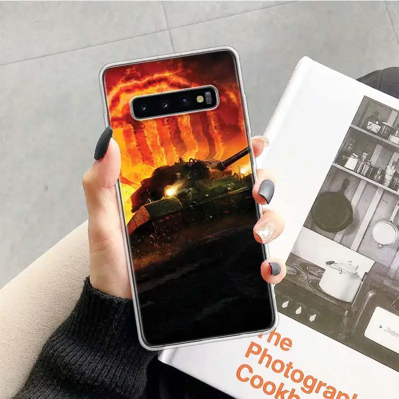 Чехол World Of tanдля samsung Galaxy Note 10, 9, 8, S10+ Lite, S9, S8, J4, J6, J8 Plus,, S7, S6 Edge, мягкий чехол для телефона