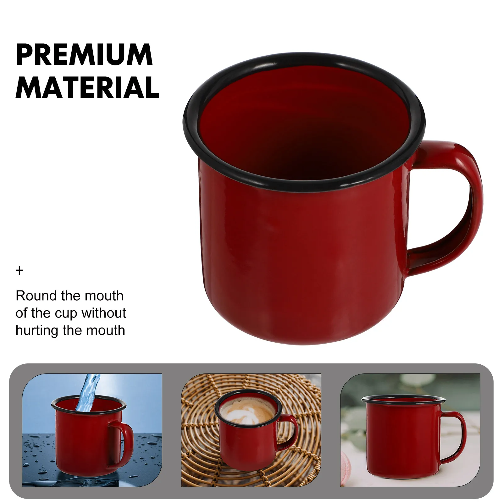 Vintage Iron Tass Durable Small Hot Pot Mug Water Cup Drinkware Camping Cups Ultralight Portable cup for Home Restaurant | Дом и сад
