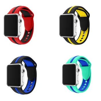 

Sport strap for apple watch band series 5/4 3 2 1 Ultraman silicone strap 38mm 40mm 42mm 44mm for iWatch
