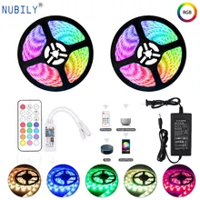 Подсветка умного Wi-Fi полосы света Alexa Google Assistant смартфон RF дистанционное управление спальня 5050 RGB водонепроницаемый светодиодный свет 5 м 10 м