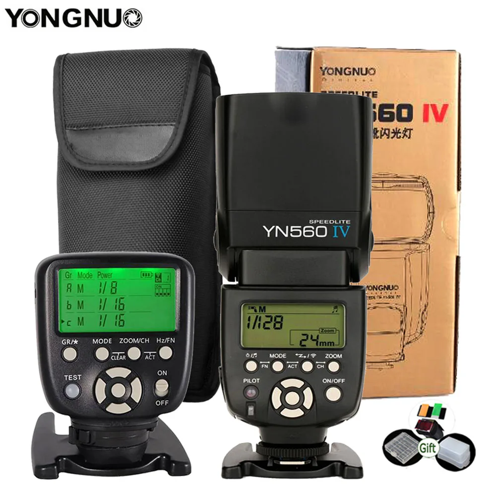 Yongnuo YN560IV Speedlite 2,4G Беспроводная радио Master Slave Flash YN560 IV для DSLR камеры Canon Nikon sony Pentax Olympus Fuji - Цвет: 1xYN560IV  YN560TXII