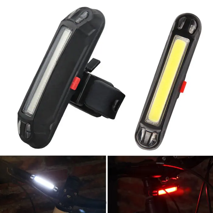 Clearance COB Rear Bicycle light LED Taillight Rear Tail Safety Warning Cycling Portable Light USB Style Rechargeable FDX99 3