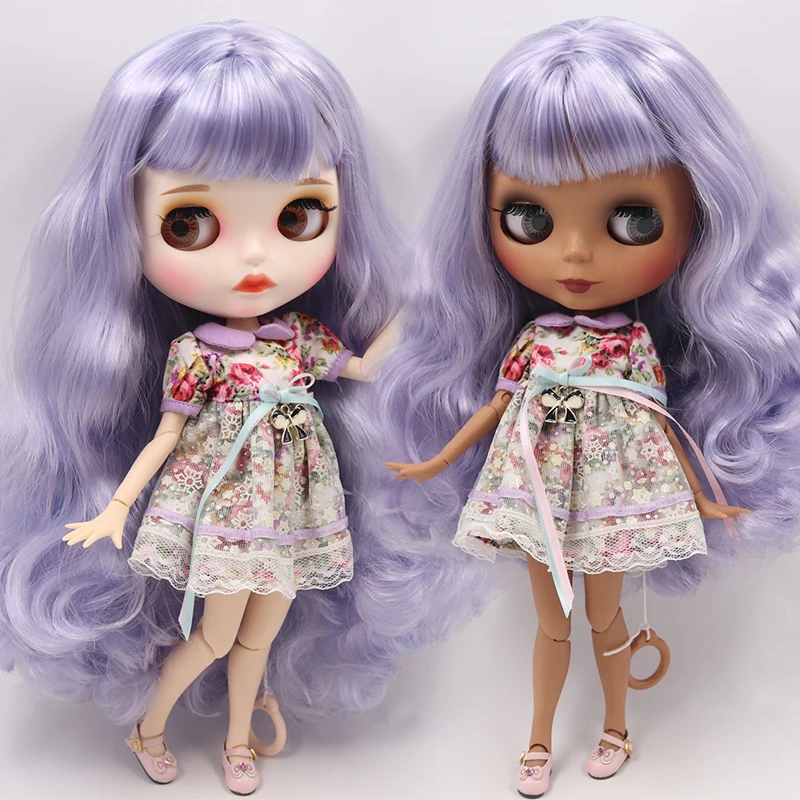 

ICY Nude Blyth Custom Doll No.BL6005/1049 Blue mix Purple hair 1/6 bjd,pullip,licca,jerryberry