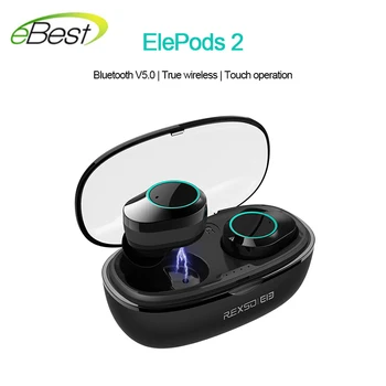 

ElePods 2 Bluetooth 5.0 headset Ture wireless headset voice control stereo noise reduction touch opearation sport headset