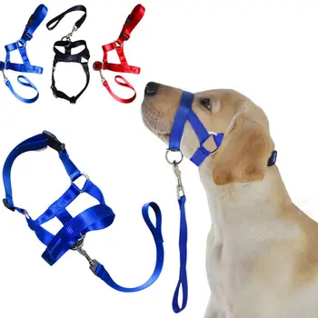 

Dog Pet Head Collar Gentle Halter Leash Leader No Pull Straps for Training Dogs Pet Dog Head Halter Halti Training Collar