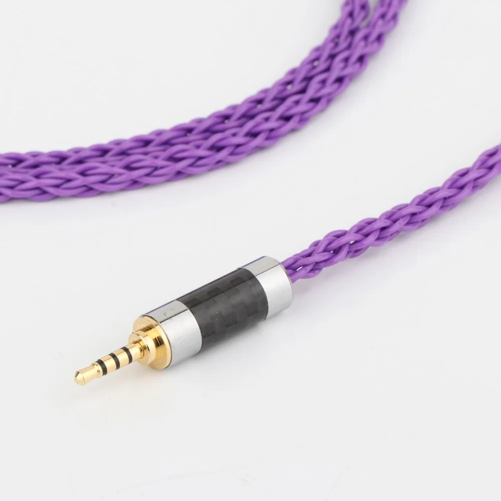 HIFI 8 Cores Silver Plated Headphone Upgrade Cables for Sundara Aventho Focal Elegia t1 t5p D7200 D600 D7100MDR Z7