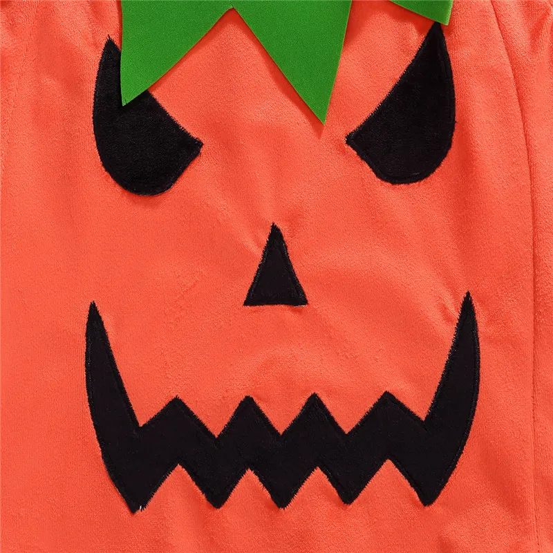 Newly Cosplay Halloween Toddler Baby T-shirts Pumpkin Print Sleeveless Vest Tops Baby Boy Girl Orange T Shirt Clothes Costumes