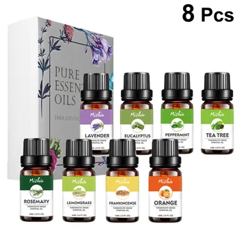 

8pcs Essential Oil Eucalyptus Organic Peppermint Natural Lavender Perfume Aromatherapy Set Rosemary for Ladies