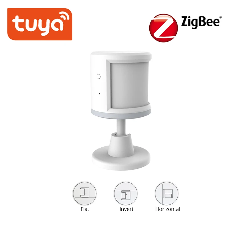 Беспроводной смарт датчик движения Tuya ZigBee Wi Fi детектор с питанием от