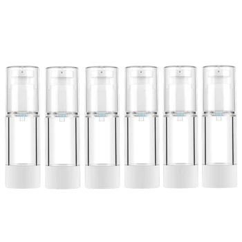 

30ML Clear Airless Cosmetic Cream Pump Bottle Travel Size Dispenser Refillable Containers/Foundation Travel Pump Bottle for Sham