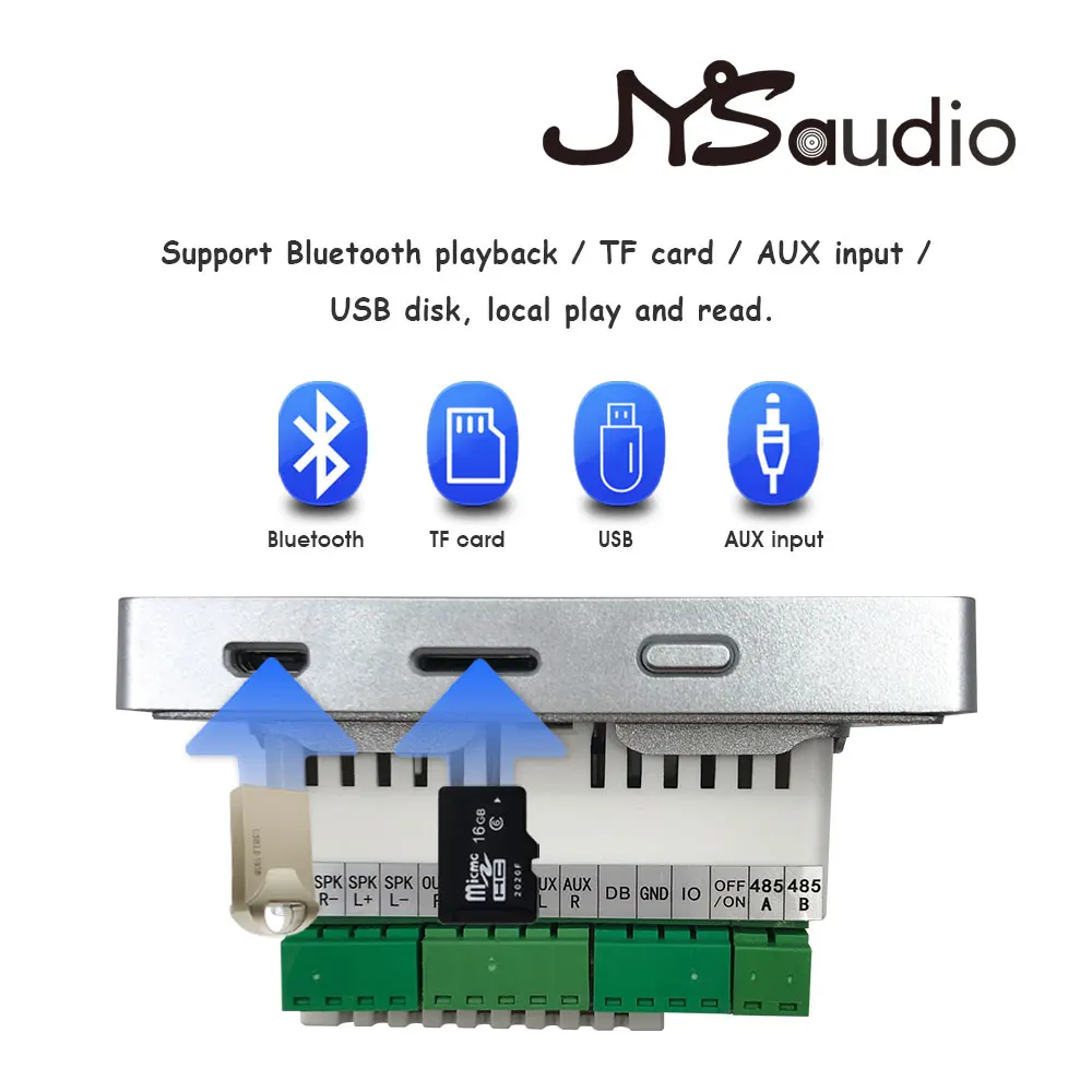 Wi Fi настенный усилитель домашний фон Muisc система хост с Bluetooth USB TF FM радио Функция