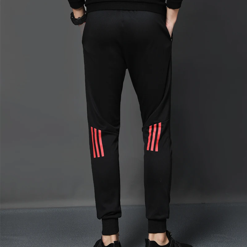 Мужские футбольные тренировочные штаны, свободные штаны для бега, спортивные Леггинсы для фитнеса, спортивная одежда для бега, быстросохнущие Мужские штаны для спортзала - Цвет: 2717 Red