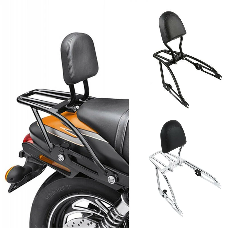 Двухместный багажник для мотоцикла спинка Harley Street 500 750 XG500 XG750 2015 2020|harley black|luggage rack